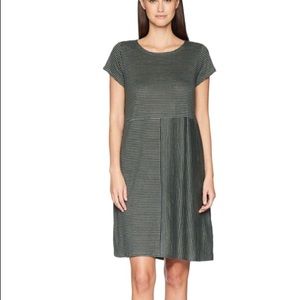 Eileen Fisher Organic Linen Jersey Stripe Dress
